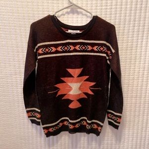 Geometric patterned sweater